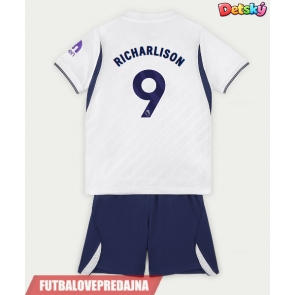 Lacne Dětský Futbalové dres Tottenham Hotspur Richarlison #9 2026-27 Krátky Rukáv - Domáci (+ trenírky)